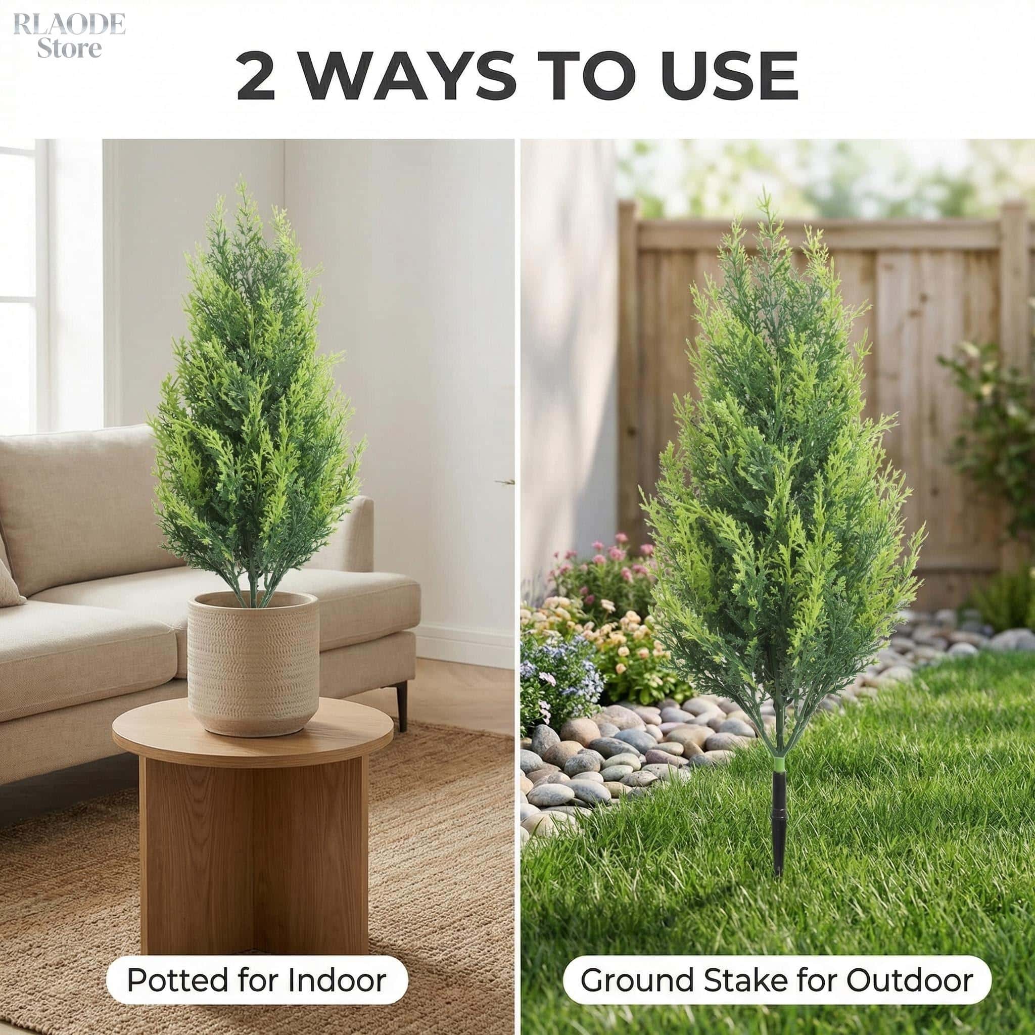 2PCS Realistic Fake Cypress Tr - огляд і ціна Dracaena Marginata